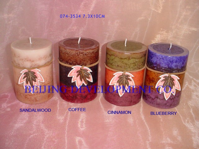  Scented Pillar Candle (Pilier Bougie parfumée)