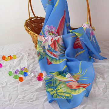  Silk Printed Scarves (Foulards de soie imprimée)