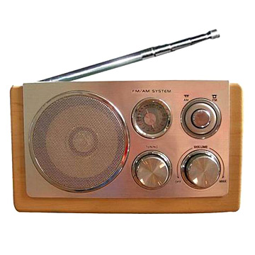  AM/FM 2-Band Wooden Radio (AM / FM-диапазона 2 деревянные Радио)