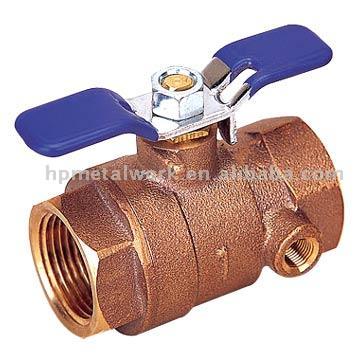  Bronze Tapped Ball Valve (Bronze Tapped Ball Valve)