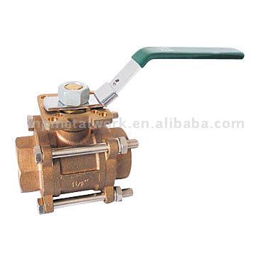  Bronze 3pc Ball Valve (Бронзовая 3pc шаровые краны)