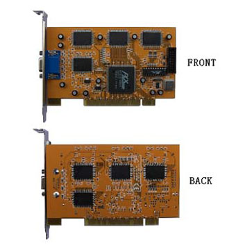  8 Channels H.264 + MPEG4 Software Compression Cards (8 каналов H.264 + программное обеспечение сжатия MPEG4 Карты)