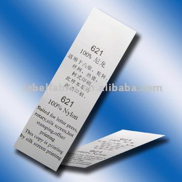  Heavy Thickness Nylon Label (Heavy Epaisseur Nylon Label)