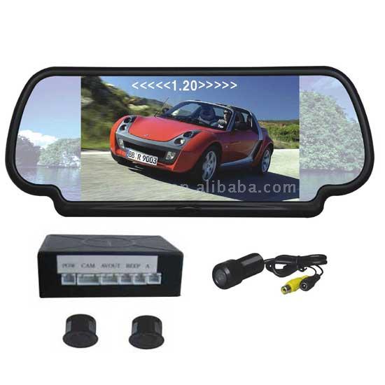  7" Security Rear View Mirror Monitor (with Parking Sensor and Camera) (7 "Безопасность зеркало заднего вида монитор (с датчиков парковки и камеры))