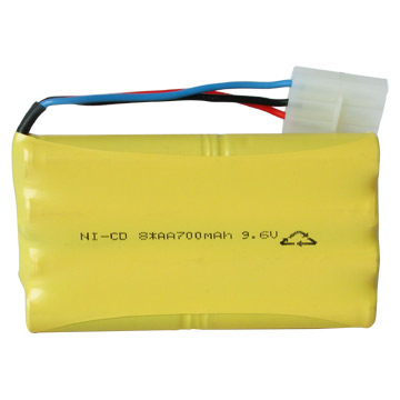  Ni-Cd AA 700mAh 9.6V Rechargeable Battery (Ni-Cd 9.6V AA Akku 700mAh)