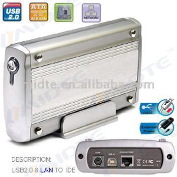  3.5" Lan HDD Enclosure (Supports SATA and IDE HDD) ( 3.5" Lan HDD Enclosure (Supports SATA and IDE HDD))