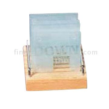  Coaster Set with Wooden Stand ( Coaster Set with Wooden Stand)