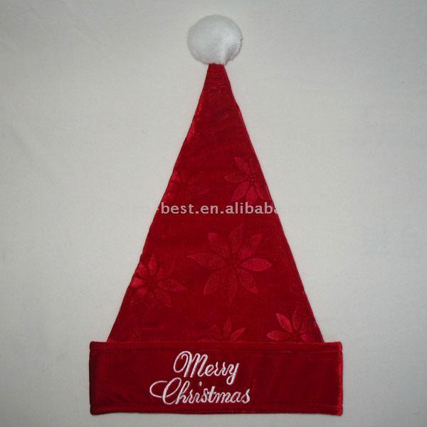  Santa Hat with Empaistic Design ( Santa Hat with Empaistic Design)