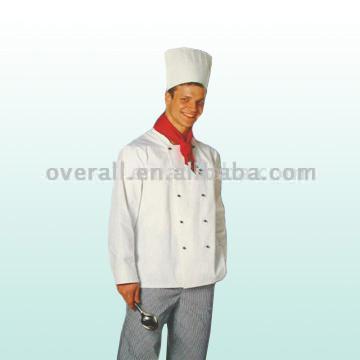  Chefs Jacket, Pop Button and Men`s Chefs Trousers ( Chefs Jacket, Pop Button and Men`s Chefs Trousers)