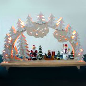  Wooden Candle Arch (Holz-Schwibbogen)