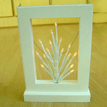  15L B/O Rice Lights with Wooden Frame