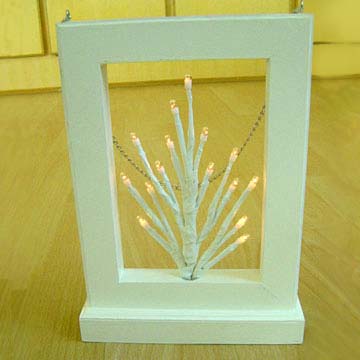  15L B/O Rice Lights with Wooden Frame (15L B / O Rice Lights avec châssis en bois)