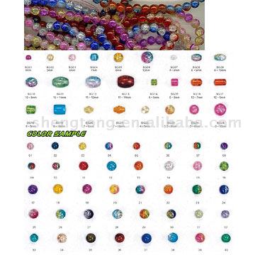  Crackle Glass Beads ( Crackle Glass Beads)