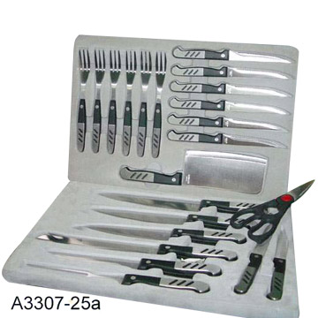  25 Piece Knife Set in Case