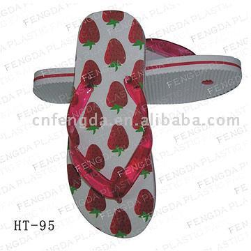  Slippers with Fruit Printing ()