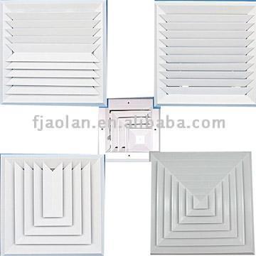  Louver Faced Ceiling Diffuser (Louver Face Diffuseur de plafond)