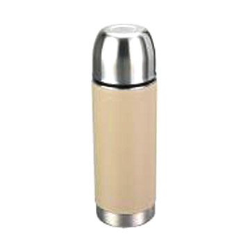  NLB-50RP 500ml Stainless Steel Vacuum Flask with Fake PU Leather Wrapped (NLB-50RP 500ml Edelstahl-Vakuum-Kolben mit Fake PU Leder gehüllt)