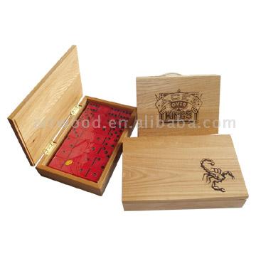 Playing Card & Dominos Holzbox (Playing Card & Dominos Holzbox)