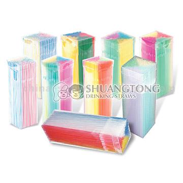  Flexible Straws with OPP Box Package (Pailles flexibles avec la Police provinciale Box Package)