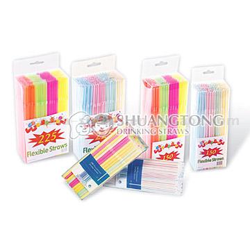 Flexible Straw (Packed in Flat OPP Box) (Flexible Straw (paniers à Flat OPP Boîte))