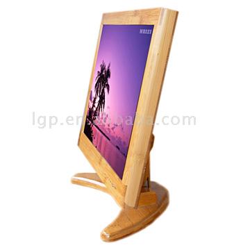  15" LCD Monitor with Bamboo Frame ( 15" LCD Monitor with Bamboo Frame)