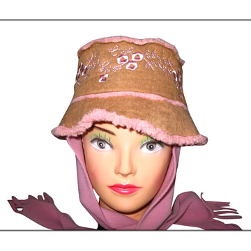  Polar Fleece Hat with Scarf ( Polar Fleece Hat with Scarf)