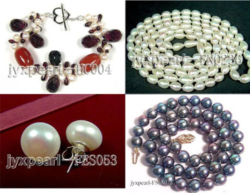 Beautiful Stylish Süßwasser Perlen Ketten, Armbänder und Ohrringe (Beautiful Stylish Süßwasser Perlen Ketten, Armbänder und Ohrringe)