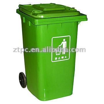  Plastic Trash Can, Dustbin, Garbage Can, Waste Bin, Garbage Container (Plastic Trash Can, poubelle, une poubelle, des déchets Bin, conteneurs à ordur)