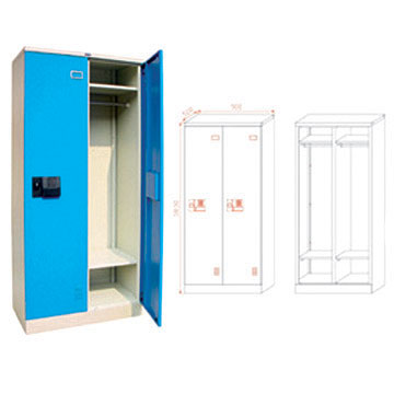 Steel Wardrobe Cabinet (Acier Armoire Cabinet)