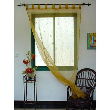  Embroidered Organza Curtain ( Embroidered Organza Curtain)