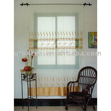  Embroidered Voile Curtain ( Embroidered Voile Curtain)