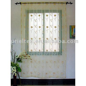  Clipped Jacquard Organza Curtain ( Clipped Jacquard Organza Curtain)