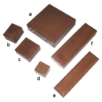  Wooden Painted Boxes (Boîtes en bois peint)