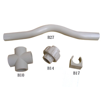  Cross, Plastic Union, Single Clip, Bent Pipe (Крест, пластиковые Союза, одного клипа, кривая труба)