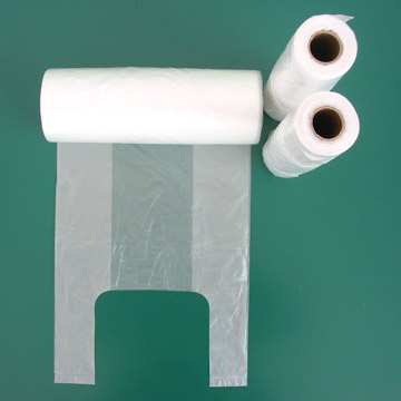  HDPE T-Shirt Bags On Roll (HDPE T-Shirt On Roll Bags)