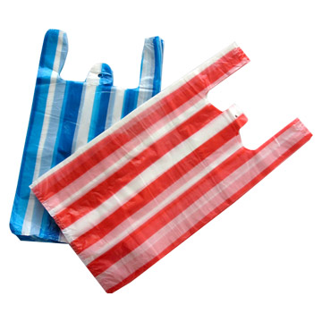  Striped HDPE T-Shirt Bags (Полосатая HDPE T-Shirt сумки)