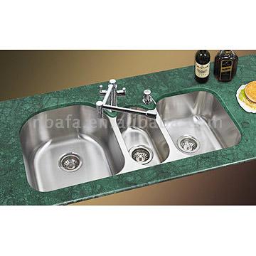  Triple Stainless Steel Sinks (Triple раковины из нержавеющей стали)