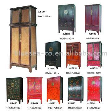  Antique Chinese Amoire Cabinet