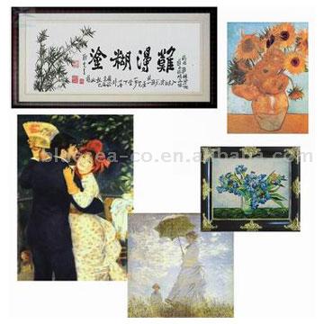  Reproduced Oil Painting & Embroidery Handwork (Воспроизводится Oil Painting & вышивка ручной работы)