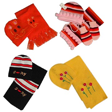  Hats, Gloves Set, etc.