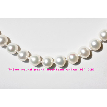 Round Pearl Necklace (Round Pearl Necklace)