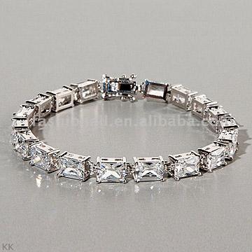  Gem Stone Silver Bracelet (Драгоценные камни серебро Браслет)
