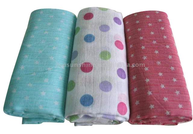  Baby Cotton Printing Muslin Diapers (Baby ситцепечатания Муслин Подгузники)