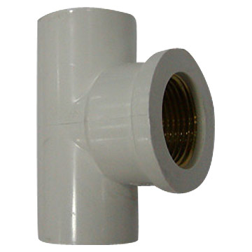  PVC Female Thread Tee with Brass Insert ( PVC Female Thread Tee with Brass Insert)