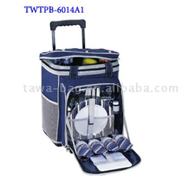 4-Person Picnic Bag with Trolley (4 personnes Sac pique-nique avec Trolley)