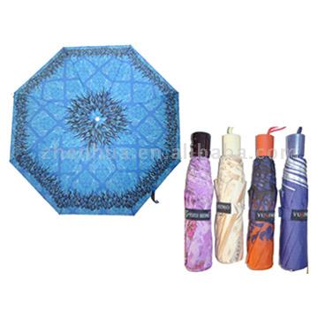  3-Fold Manual Steel Umbrella