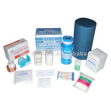  Gauze Sponge, Adhesive Plaster, Cotton Roll, Wound Plaster (Éponge de gaze, sparadrap, coton Roll, Wound Plaster)
