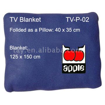  TV Blanket Pillow