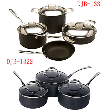  Hard Anodized Aluminum Cookware Set (Жесткий анодированного алюминия посуда Установить)