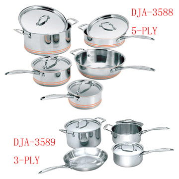  5pc and 3pc Cookware Sets (5pc и 3pc Наборы посуды)